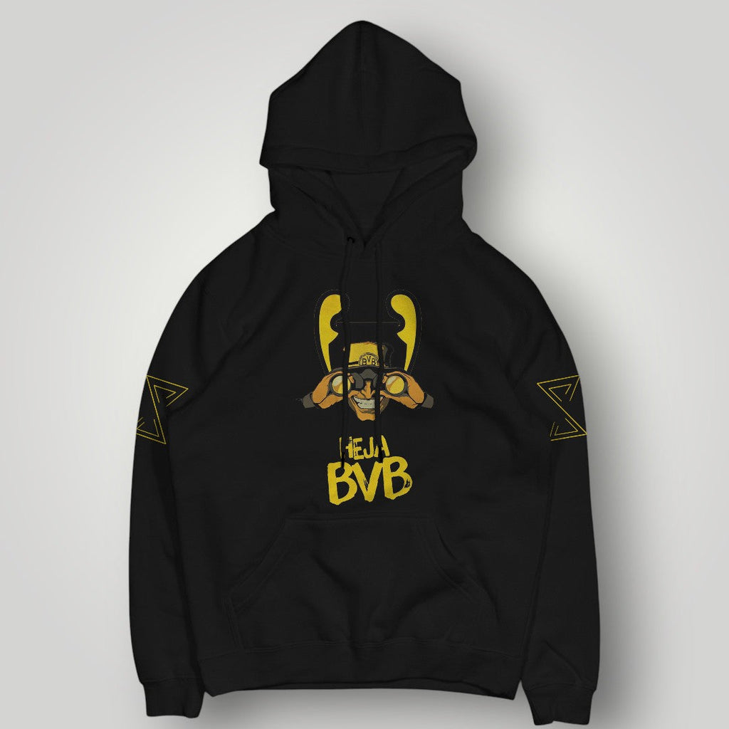BVB 09 "Heja BVB" Fan Hoodie – Black & Yellow Ultra Edition Graphic Pullover