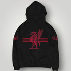 Liverpool F.C. 1892 Est. Hoodie - Red Triple Stripe & Heritage Liver Bird Pullover