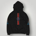 PSG Heritage Hechter Stripe Hoodie - Black Paris Eiffel Tower Edition Pullover
