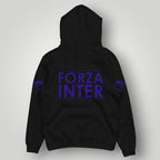 Inter Milan Inspired Minimalist Hoodie - Nerazzurri White Streetwear - Premium Italian Football Fan Pullover