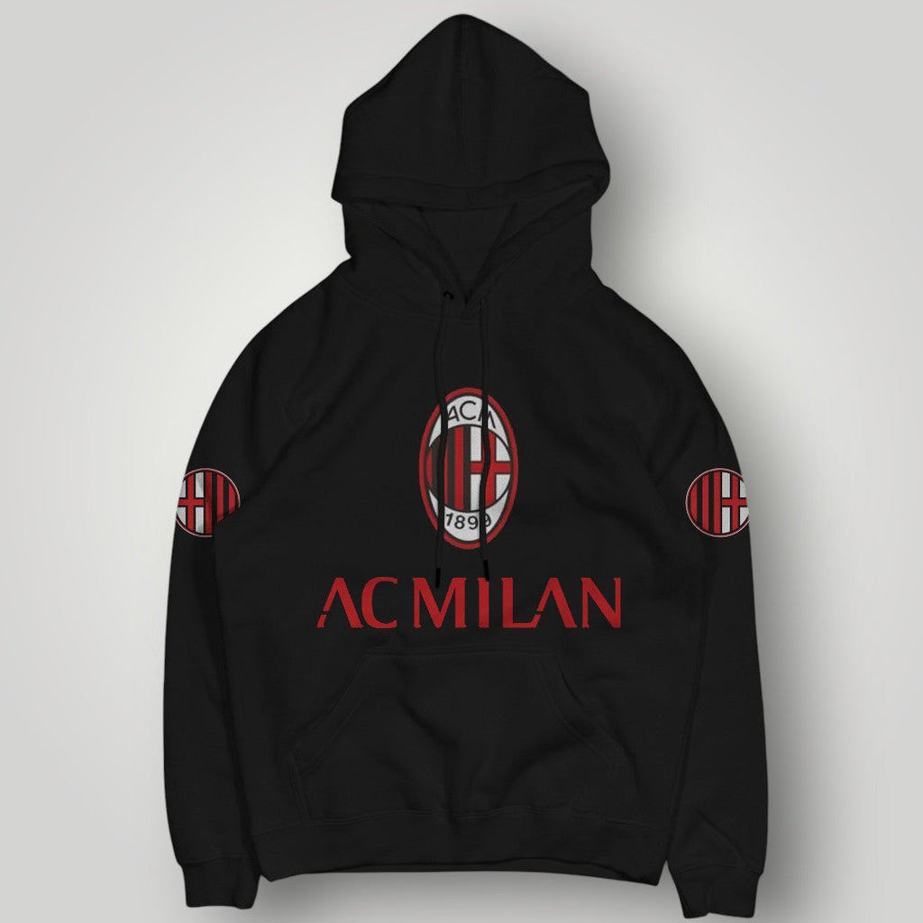 AC Milan "Rossoneri" Collection Hoodie - 1899 Crest & Devil Graphic Streetwear