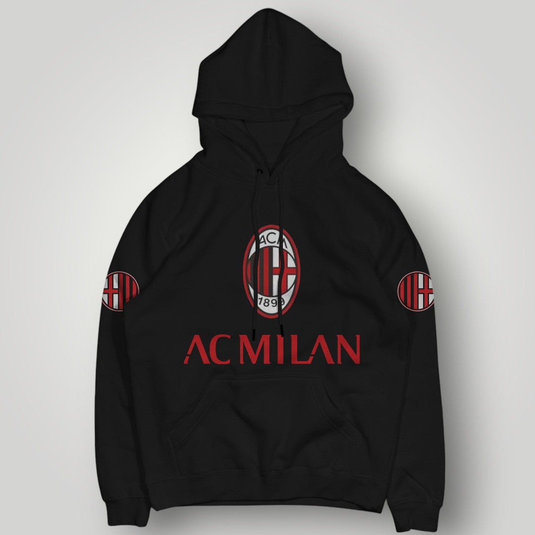 AC Milan "Rossoneri" Collection Hoodie - 1899 Crest & Devil Graphic Streetwear